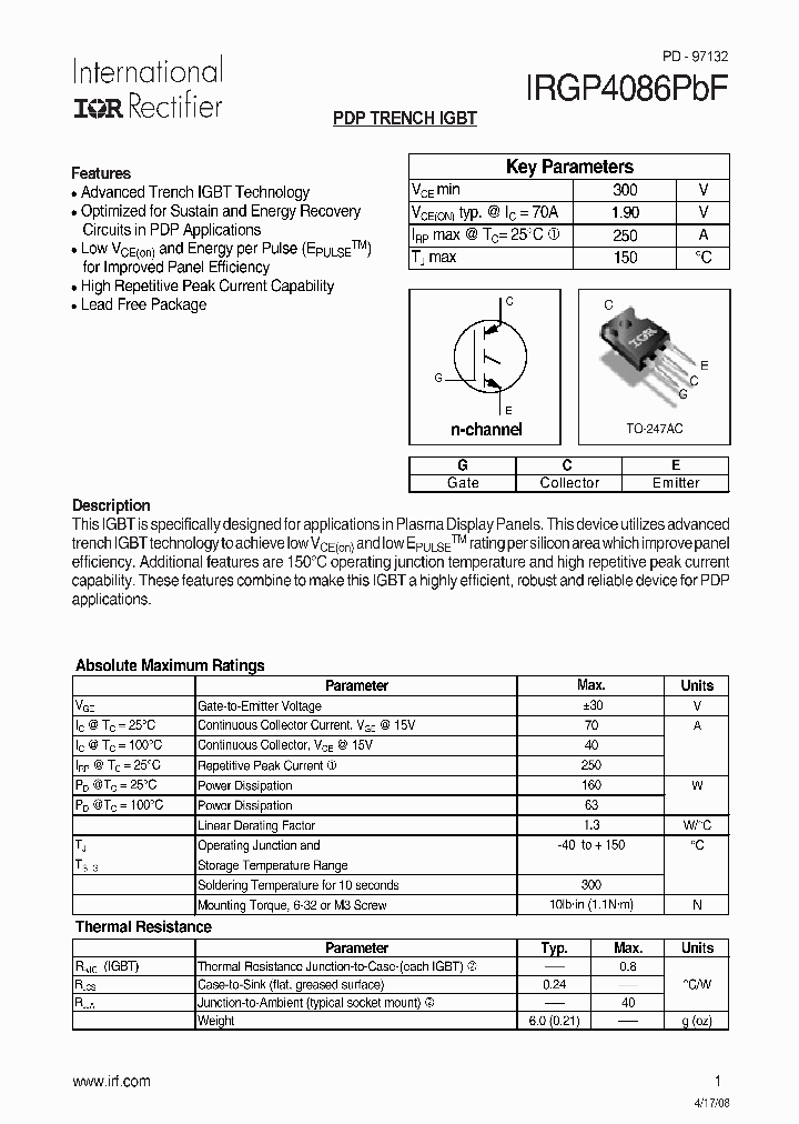 IRGP4086PBF_4168746.PDF Datasheet