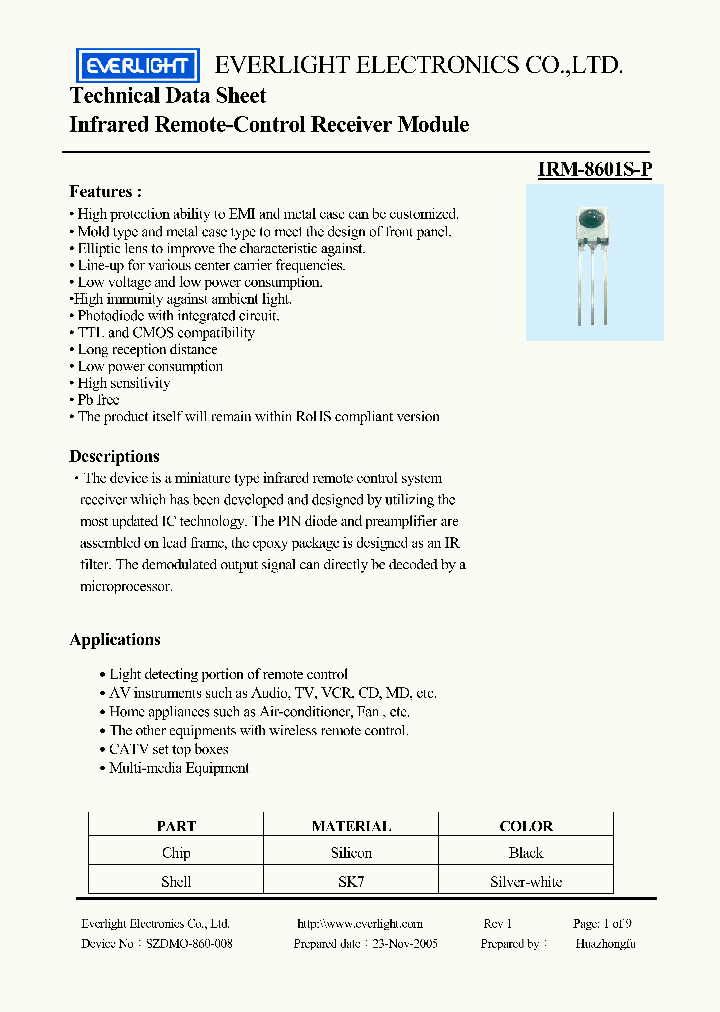 IRM-8601S-P_4489413.PDF Datasheet