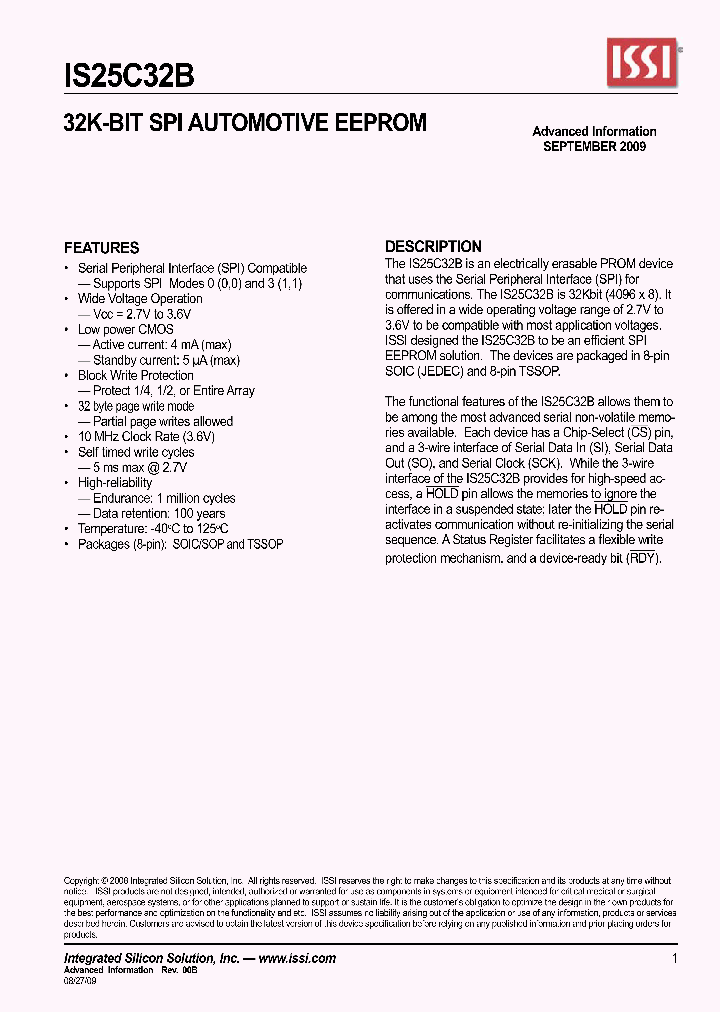 IS25C32B-3ZLA3-TR_4515690.PDF Datasheet