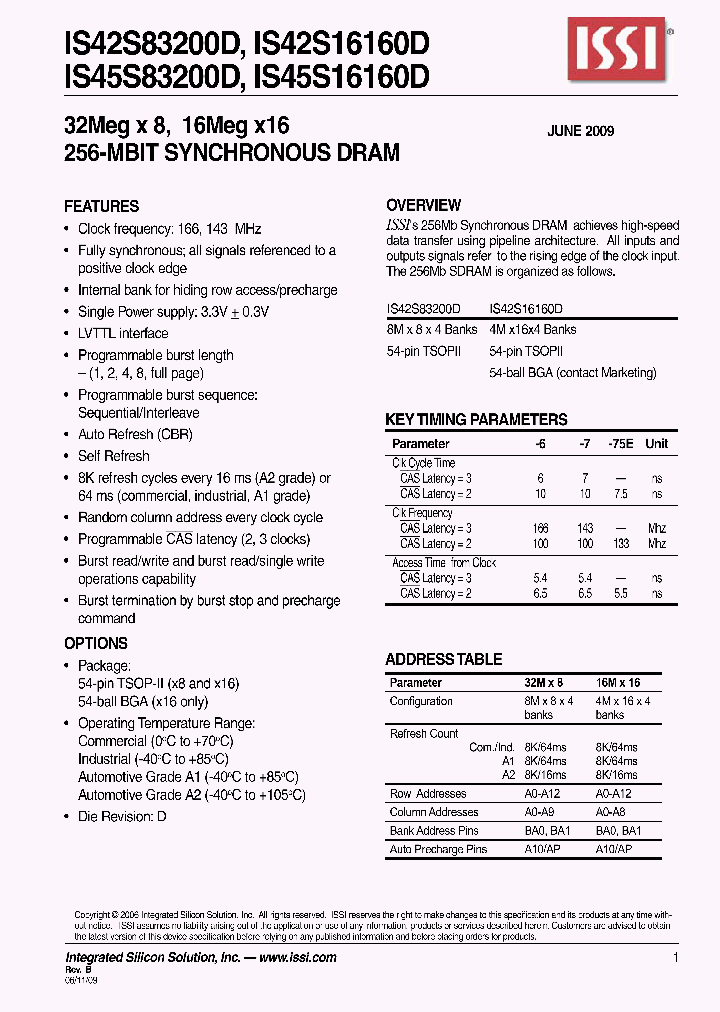 IS42S16160D_4616766.PDF Datasheet