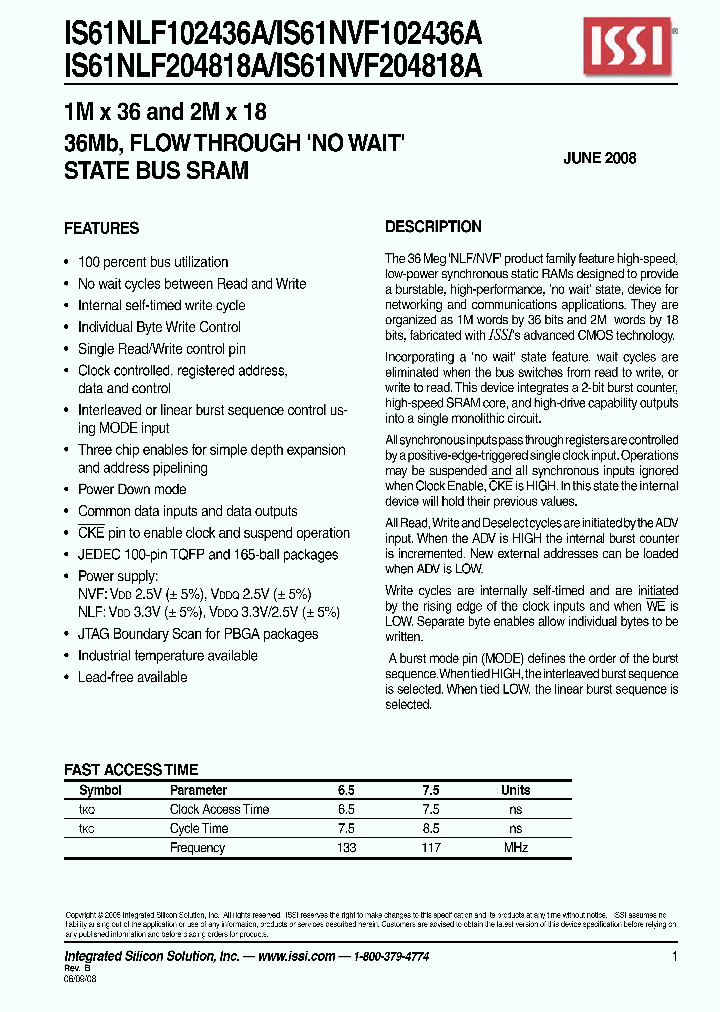 IS61NLF102436A_4587883.PDF Datasheet