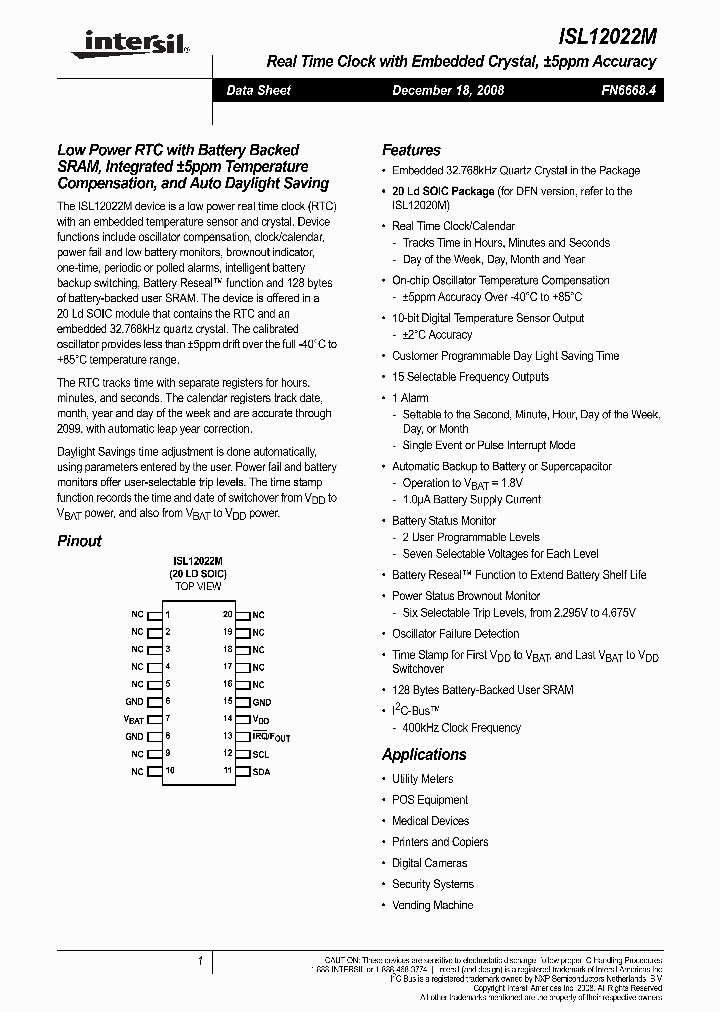 ISL12022M_4265858.PDF Datasheet