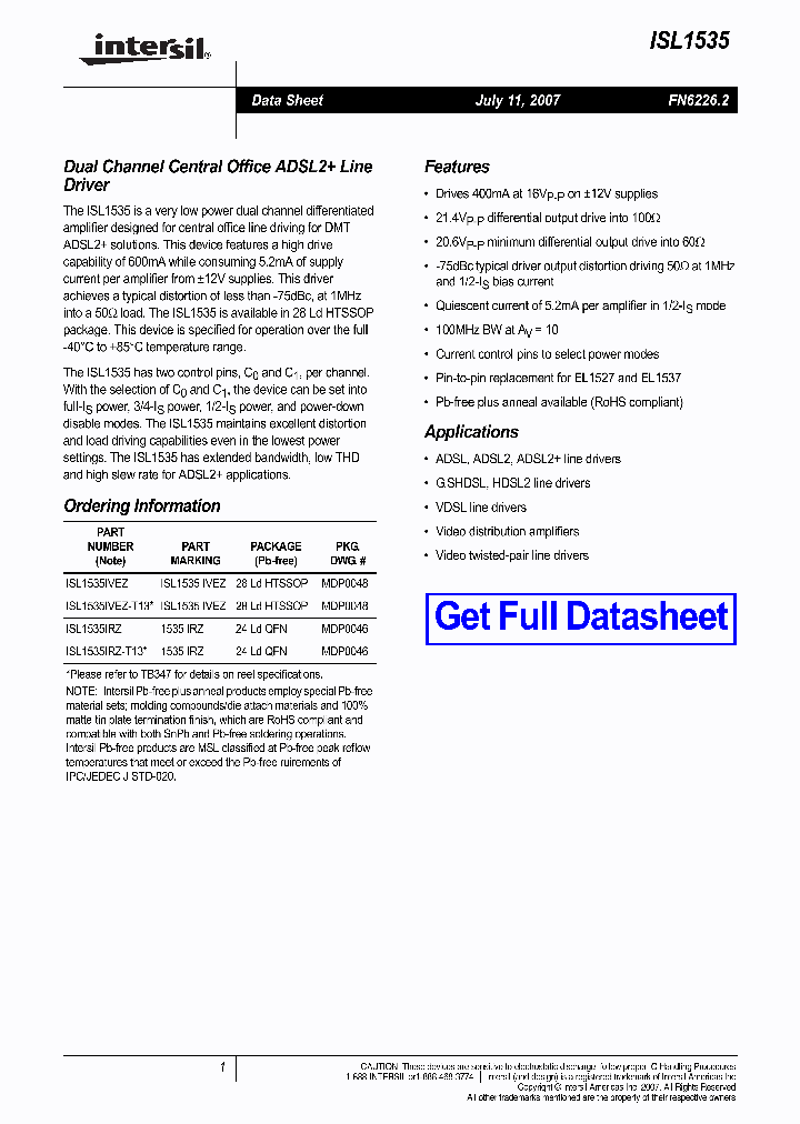 ISL15350707_4388272.PDF Datasheet