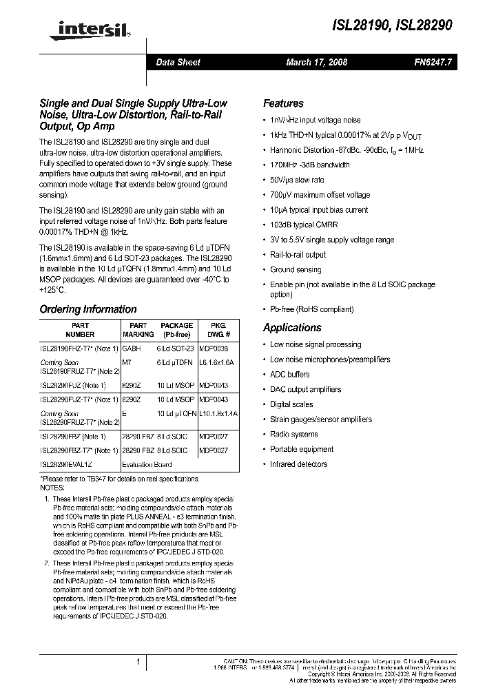 ISL28190FRUZ-T7_4208836.PDF Datasheet