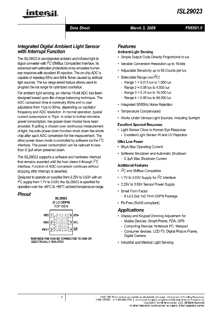 ISL29023IROZ-EVALZ_4459681.PDF Datasheet