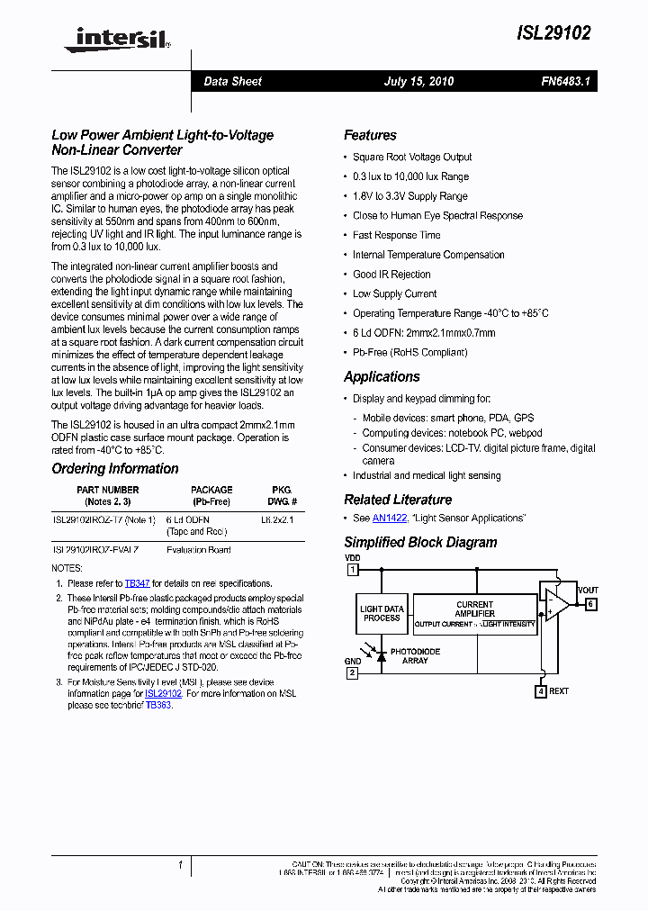 ISL29102IROZ-EVALZ_4851788.PDF Datasheet