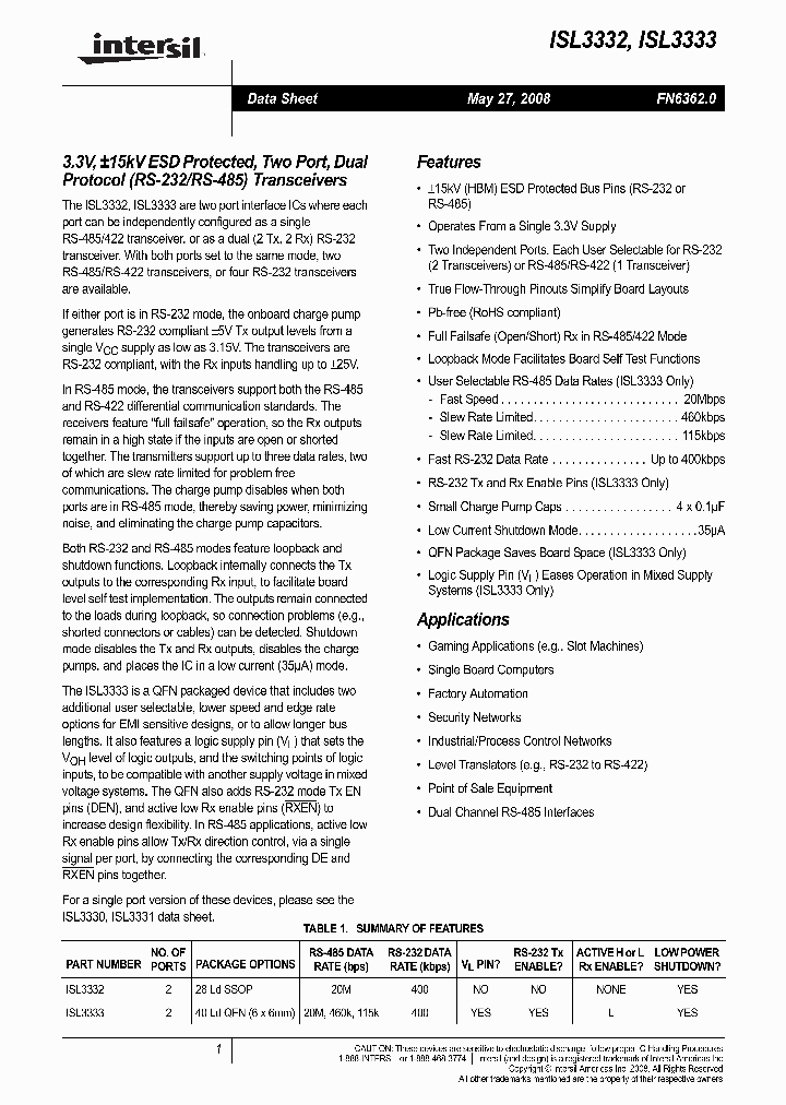 ISL3332_4856523.PDF Datasheet