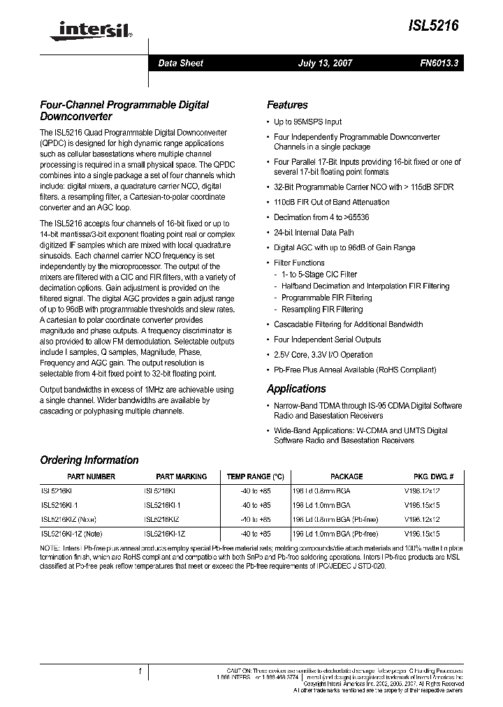 ISL5216KI_4187681.PDF Datasheet