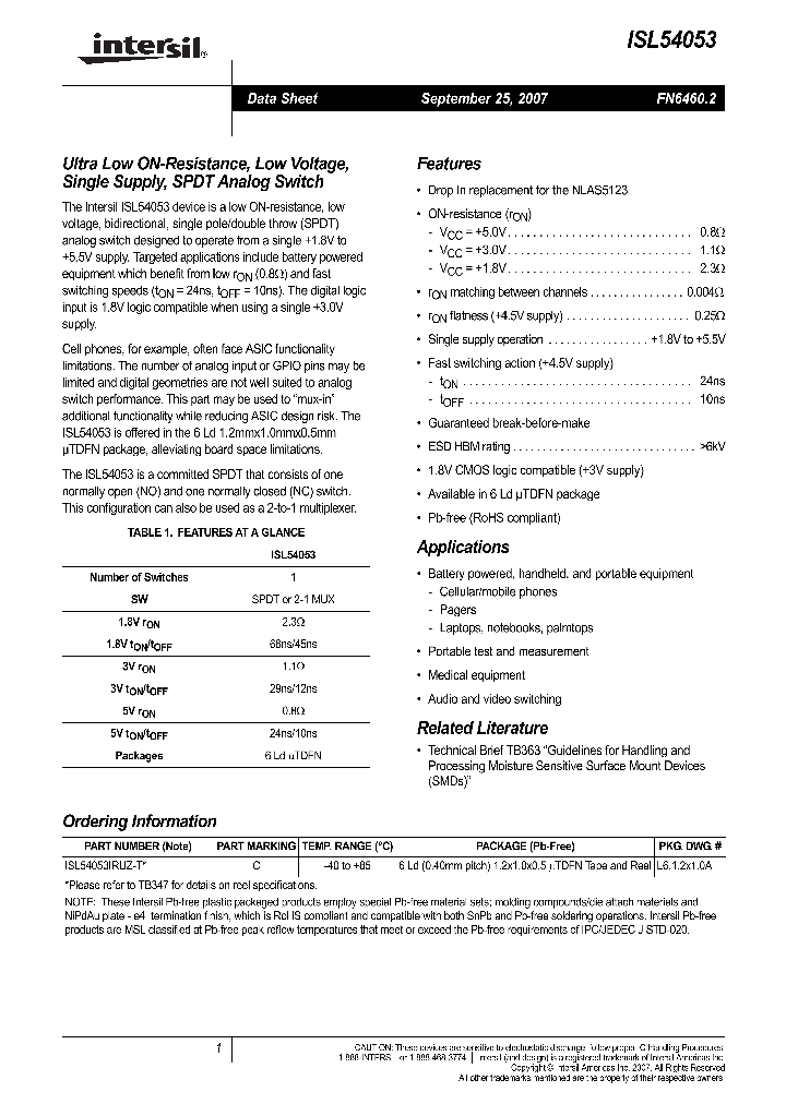 ISL540530709_4568950.PDF Datasheet