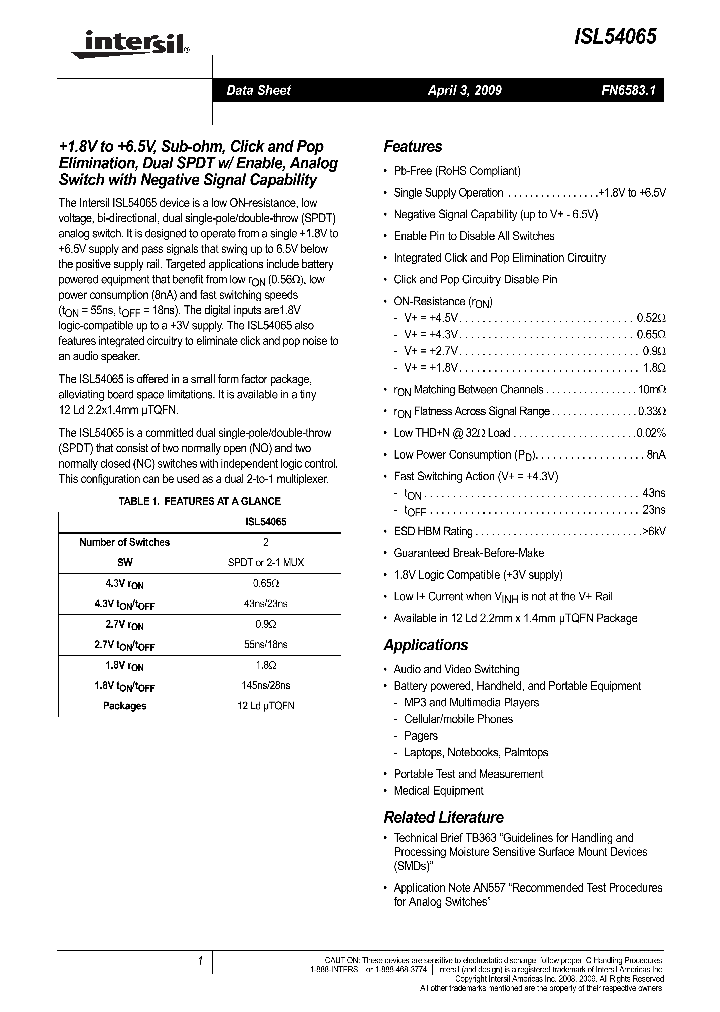 ISL5406509_4821038.PDF Datasheet