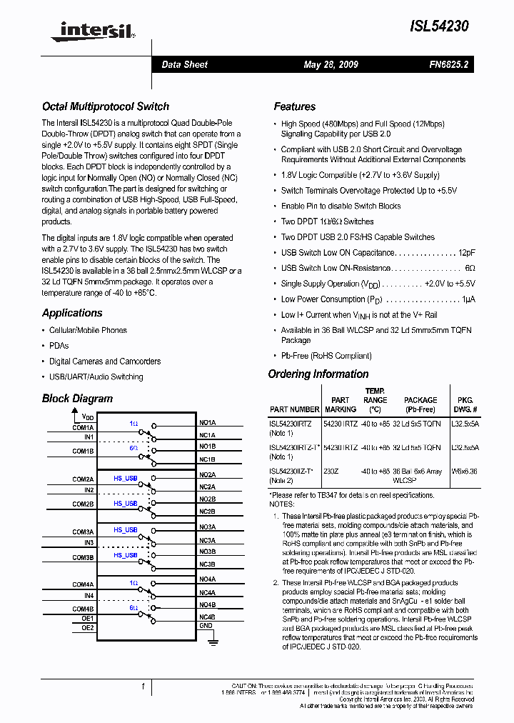 ISL5423009_4548372.PDF Datasheet