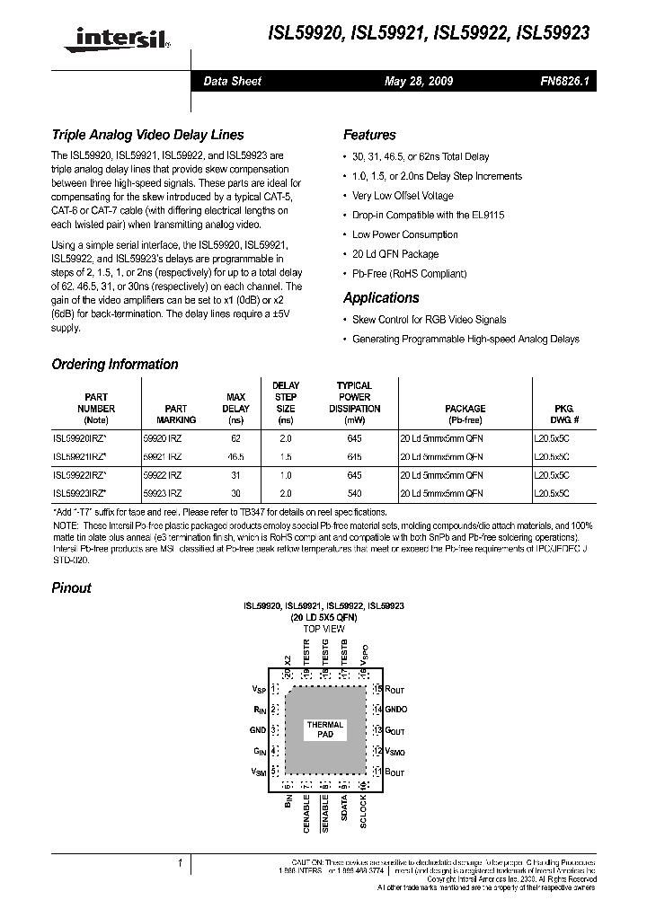 ISL59923IRZ_4592713.PDF Datasheet