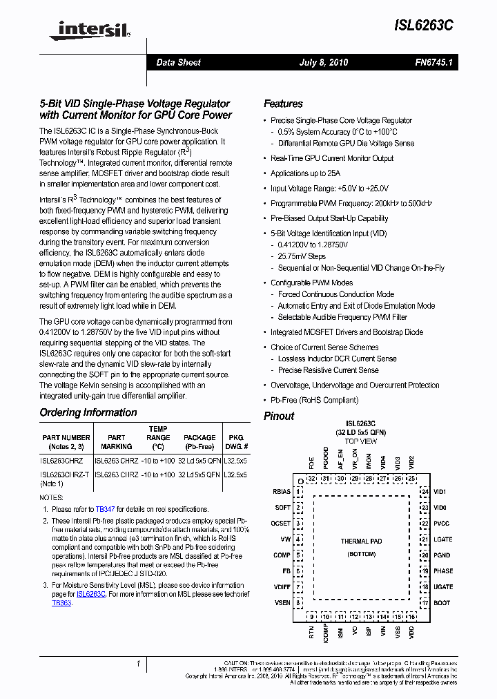 ISL6263C_4920706.PDF Datasheet