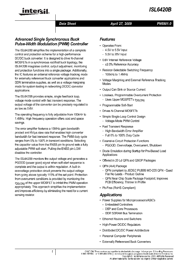 ISL6420BIAZ_4463549.PDF Datasheet