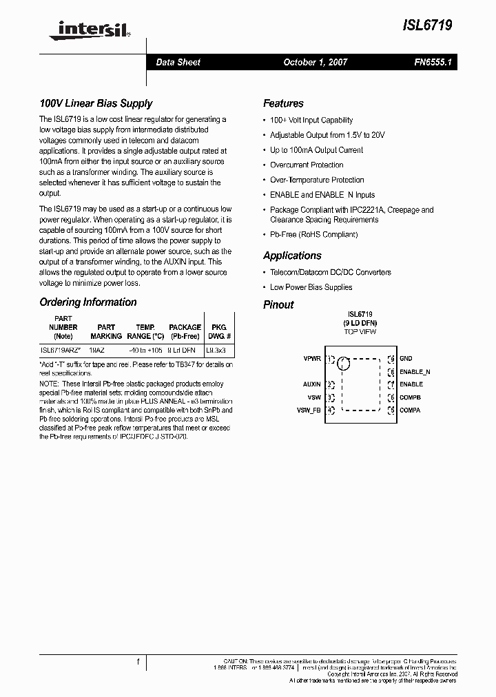 ISL6719_4254887.PDF Datasheet