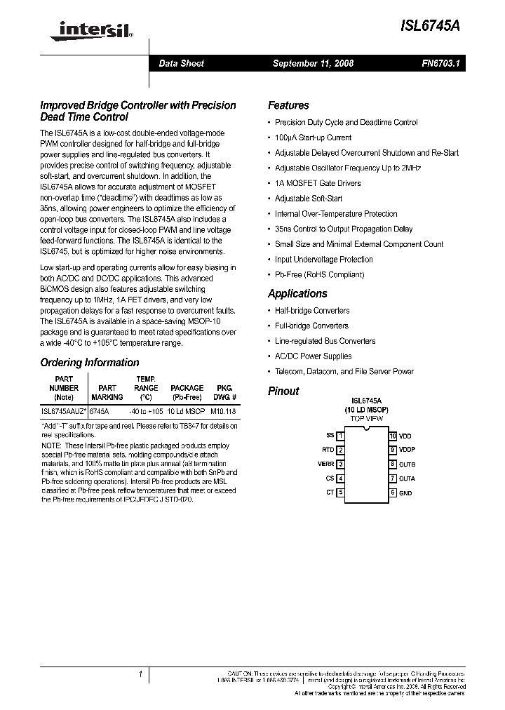 ISL6745A_4554285.PDF Datasheet