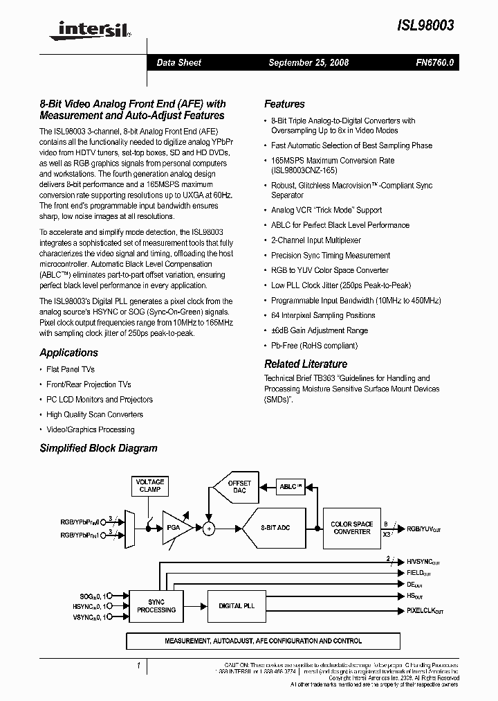ISL98003INZ-110_4456291.PDF Datasheet
