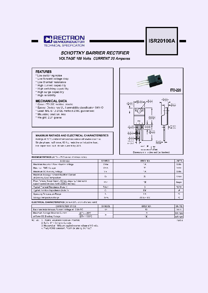ISR20100A_4734890.PDF Datasheet