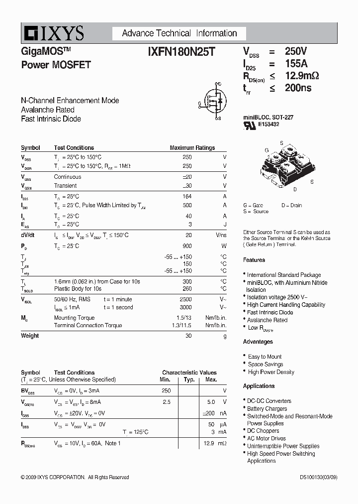 IXFN180N25T_4914697.PDF Datasheet