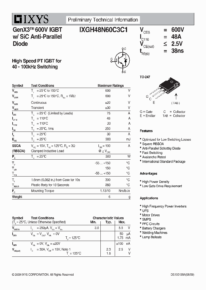 IXGH48N60C3C1_4614697.PDF Datasheet