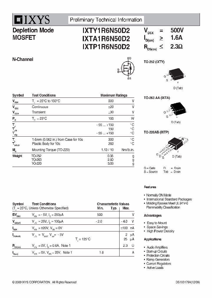 IXTP1R6N50D2_4906001.PDF Datasheet