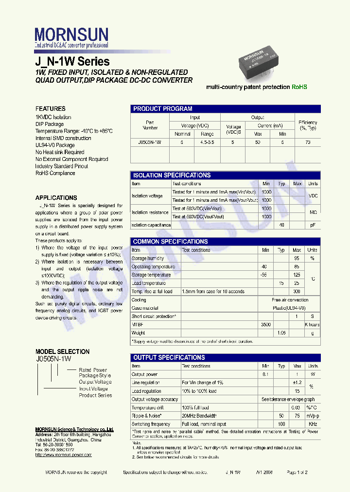 J0505N-1W_4409315.PDF Datasheet