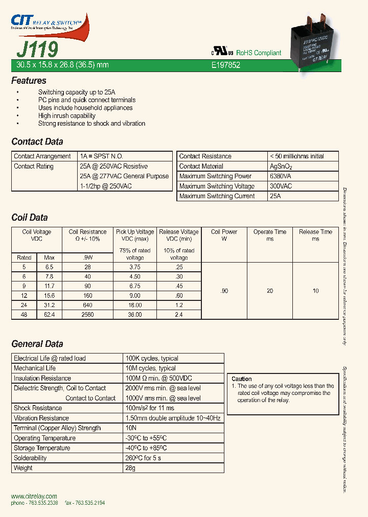 J1191AP24VDC_4526614.PDF Datasheet