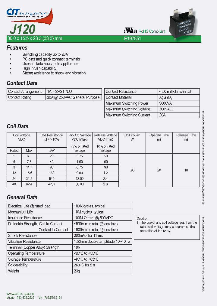 J1201AC5VDC_4453348.PDF Datasheet