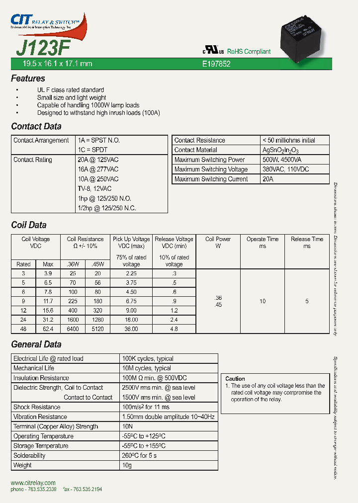 J123F1A6VDC_4582041.PDF Datasheet