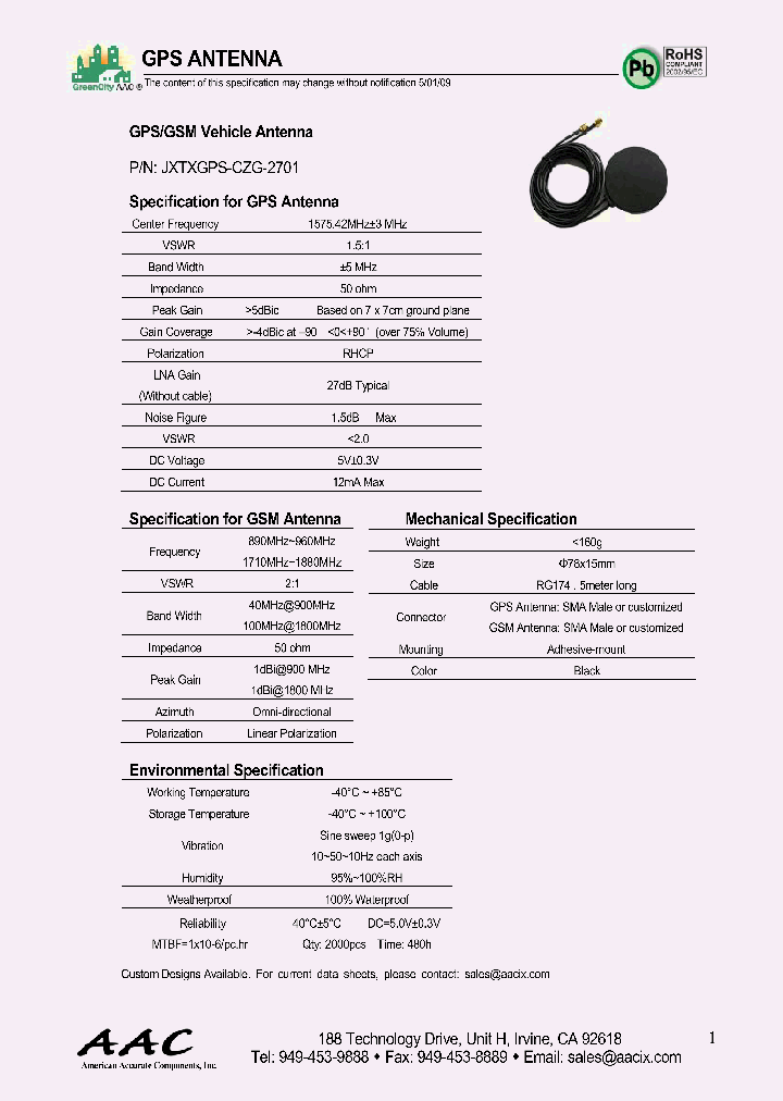 JXTXGPS-CZG-2701_4704402.PDF Datasheet