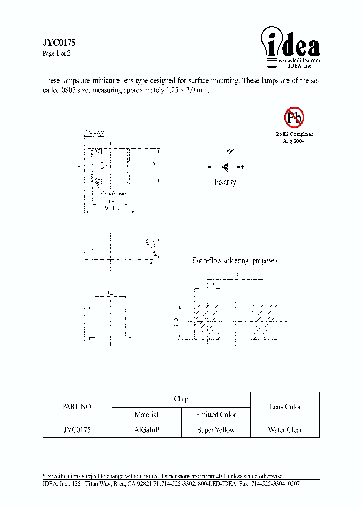 JYC0175_4799365.PDF Datasheet
