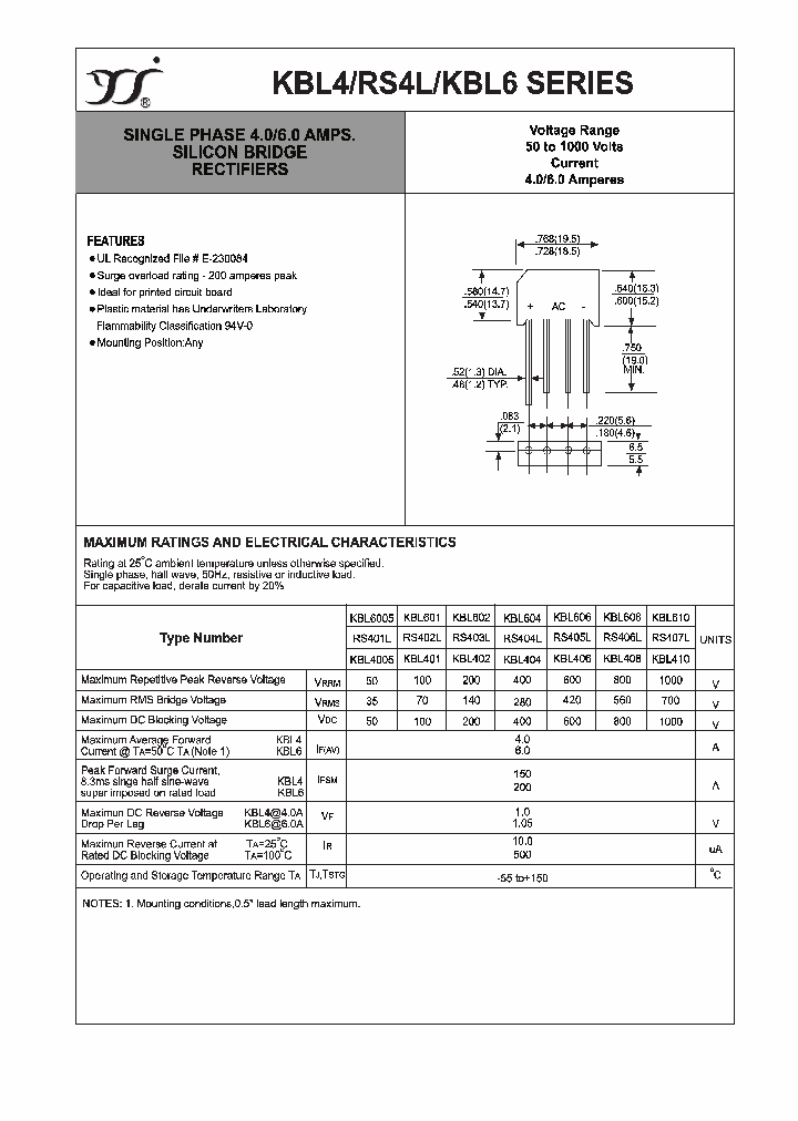 KBL4-RS4L_4199742.PDF Datasheet