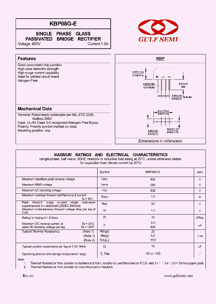 KBP08G-E_4619430.PDF Datasheet