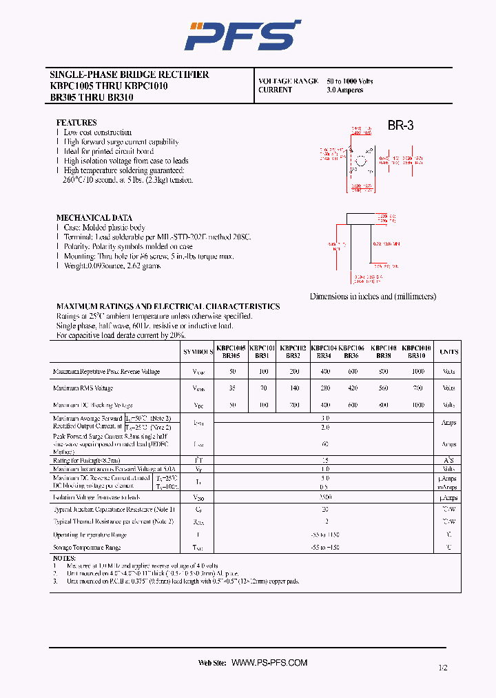 KBPC1005BR305_4851067.PDF Datasheet