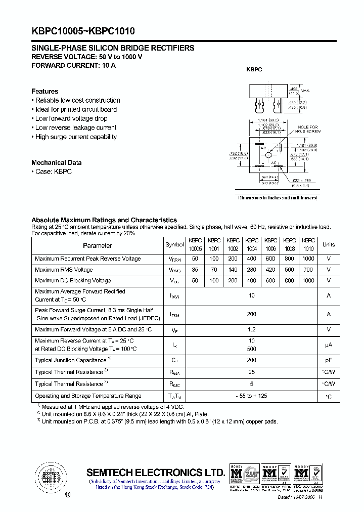 KBPC1010_4721301.PDF Datasheet