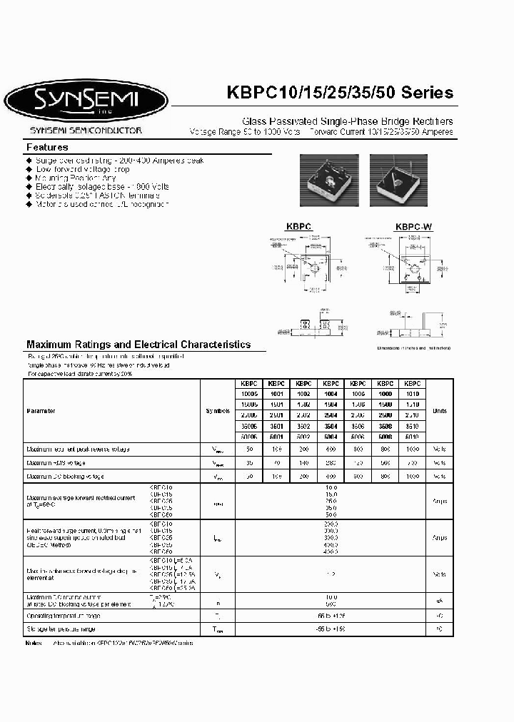 KBPC15_4800794.PDF Datasheet