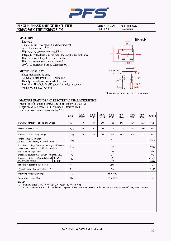 KBPC35005N_4851095.PDF Datasheet