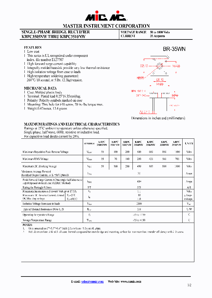 KBPC3510NW_4771017.PDF Datasheet