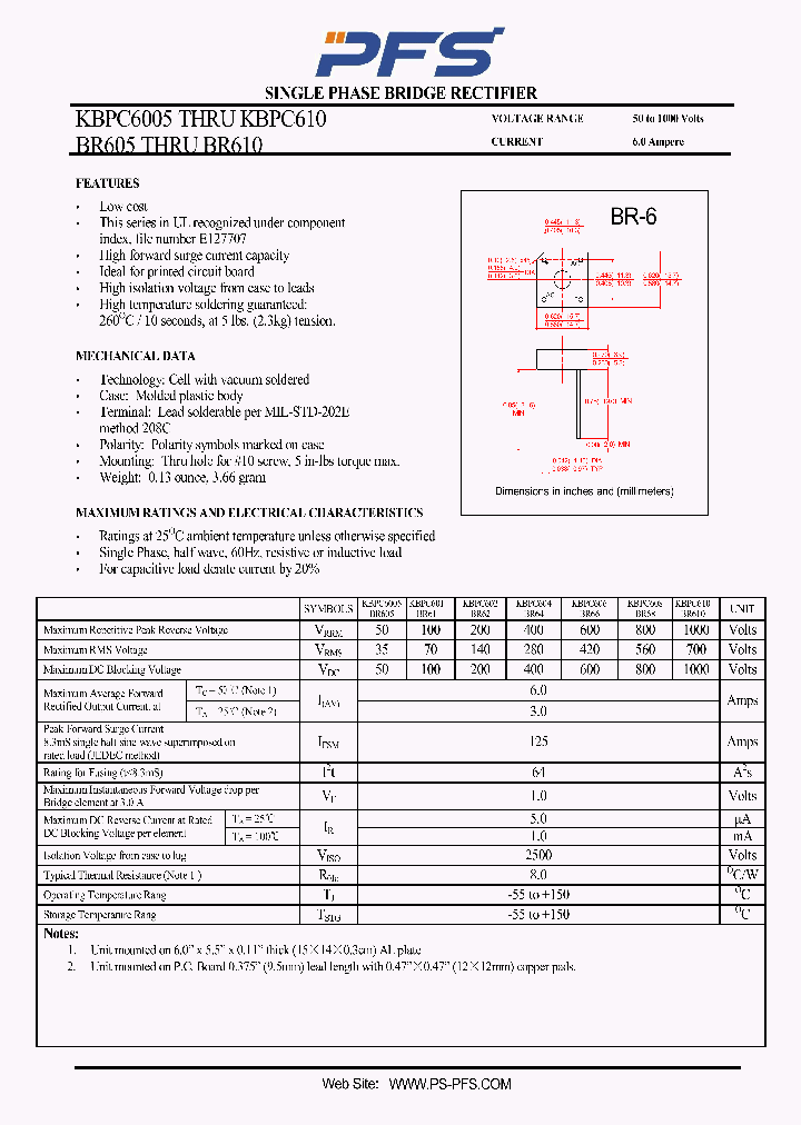 KBPC6005BR605_4851109.PDF Datasheet
