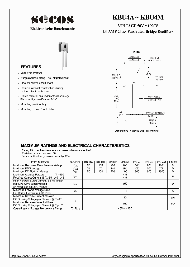 KBU4K_4439044.PDF Datasheet