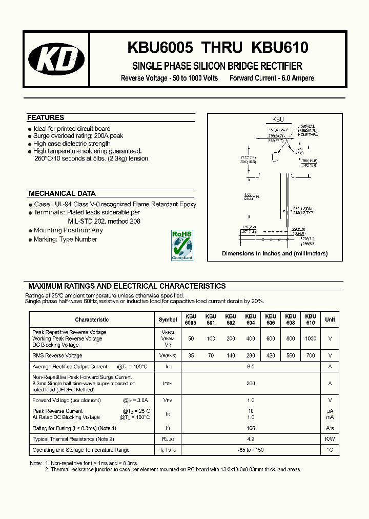 KBU6005_4567498.PDF Datasheet