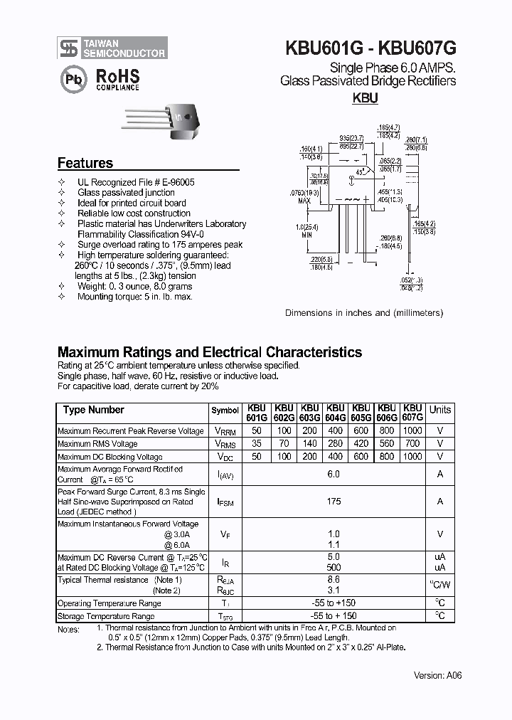 KBU606G_4305460.PDF Datasheet