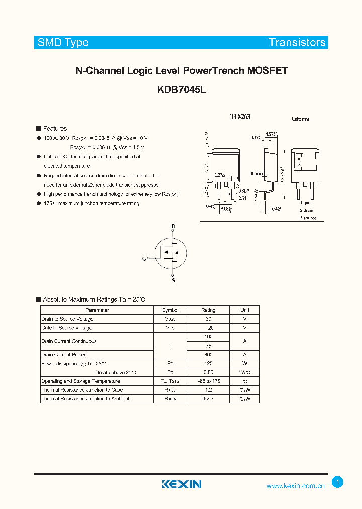 KDB7045L_4396254.PDF Datasheet