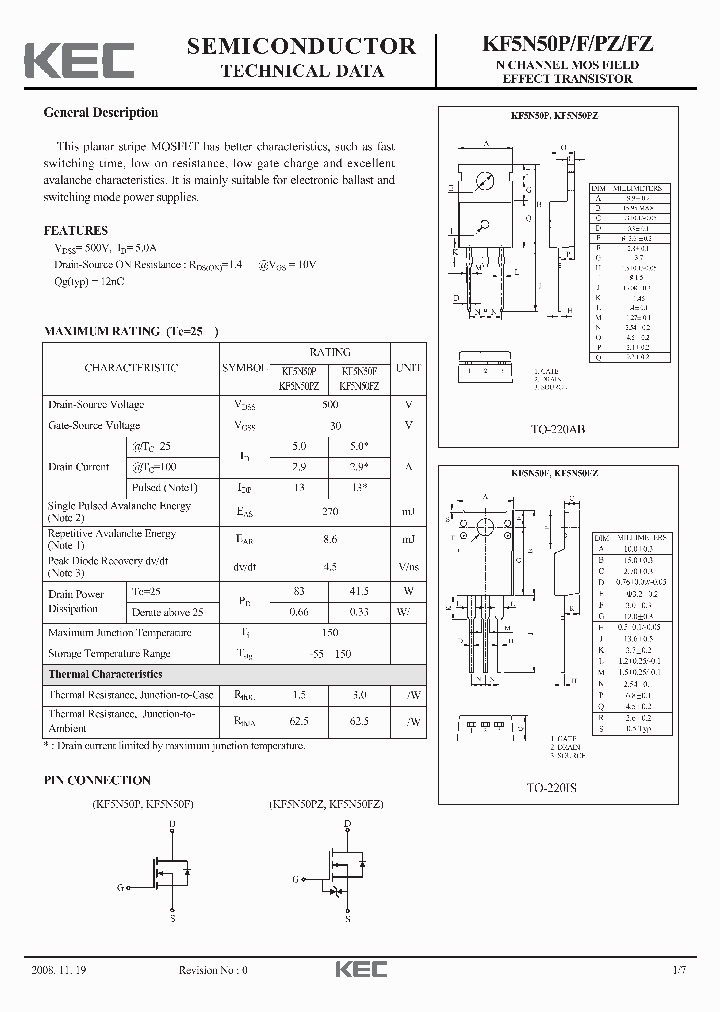 KF5N50F_4661169.PDF Datasheet