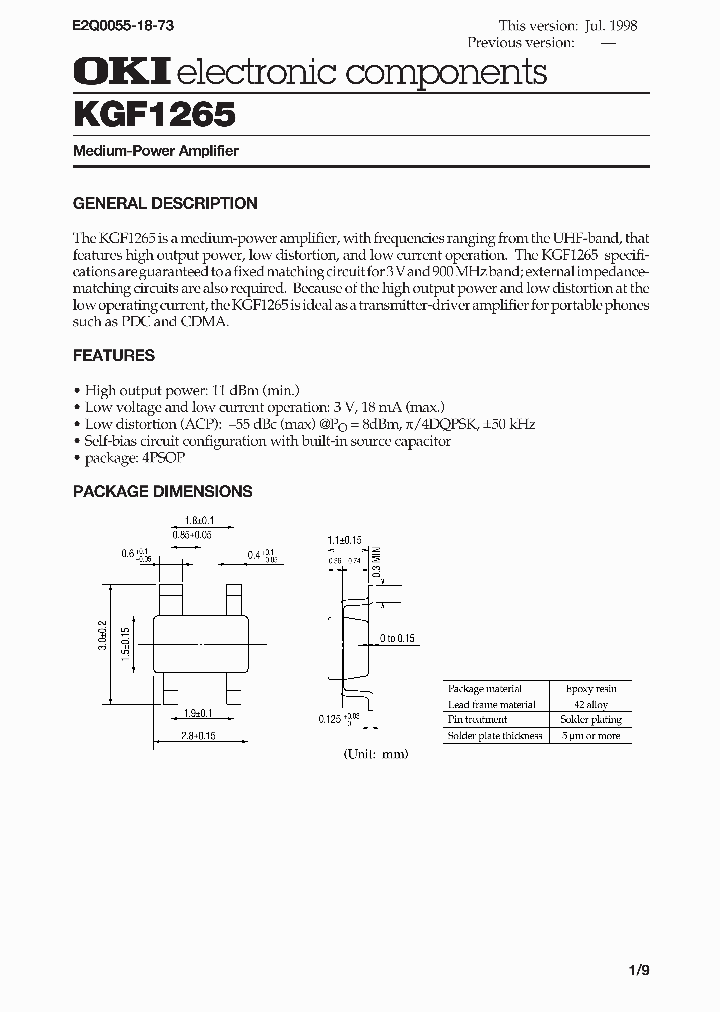 KGF1265_4228460.PDF Datasheet