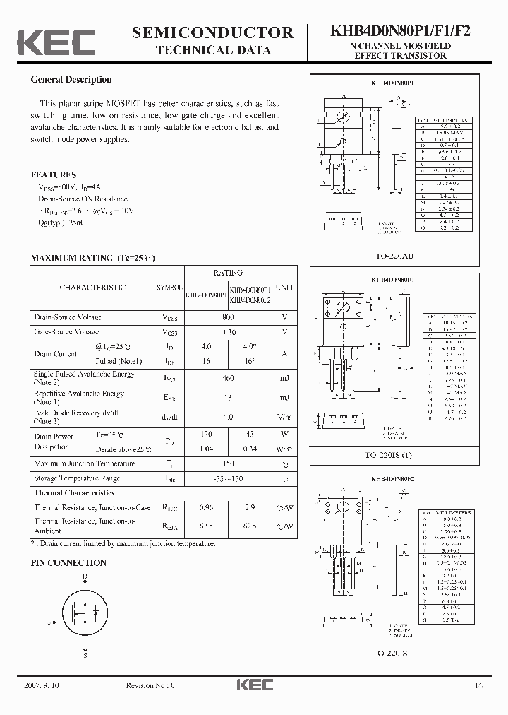 KHB4D0N80F1_4383174.PDF Datasheet