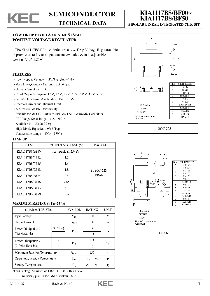 KIA1117BS-BF00_4588687.PDF Datasheet
