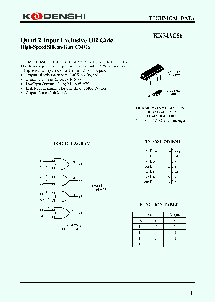 KK74AC86_4196756.PDF Datasheet