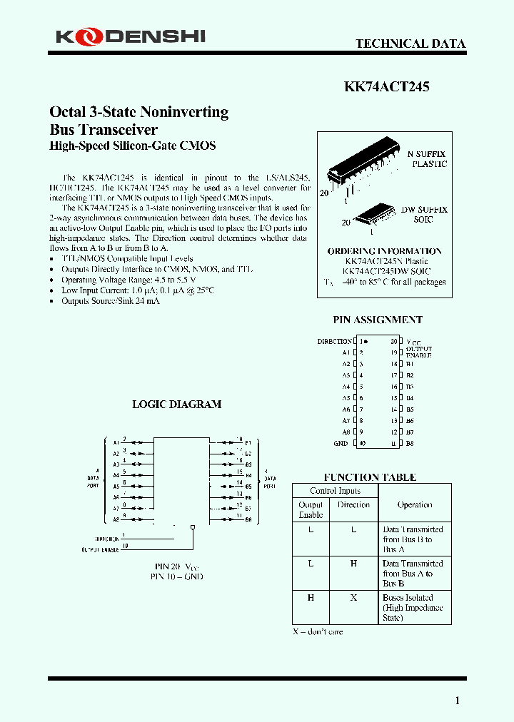 KK74ACT245DW_4178251.PDF Datasheet