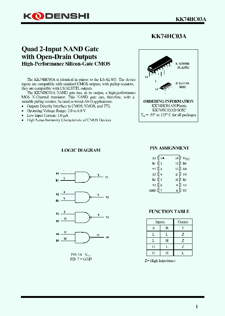KK74HC03A_4191567.PDF Datasheet